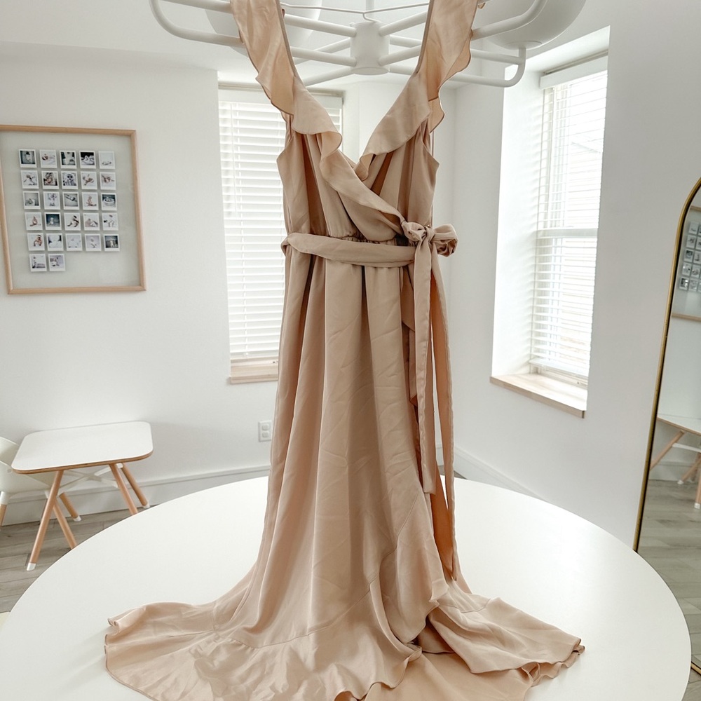 Show Me Your Mumu Samantha ruffle wrap dress